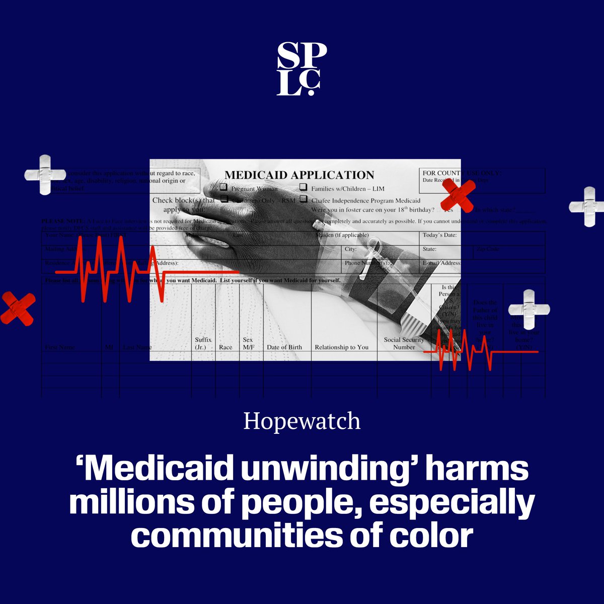 The end of the pandemic-era provision requiring Medicaid programs to keep people enrolled during the public health emergency has resulted in massive health care coverage losses. Read our blog about the latest report that examines the impact: splcenter.org/hopewatch/2023…