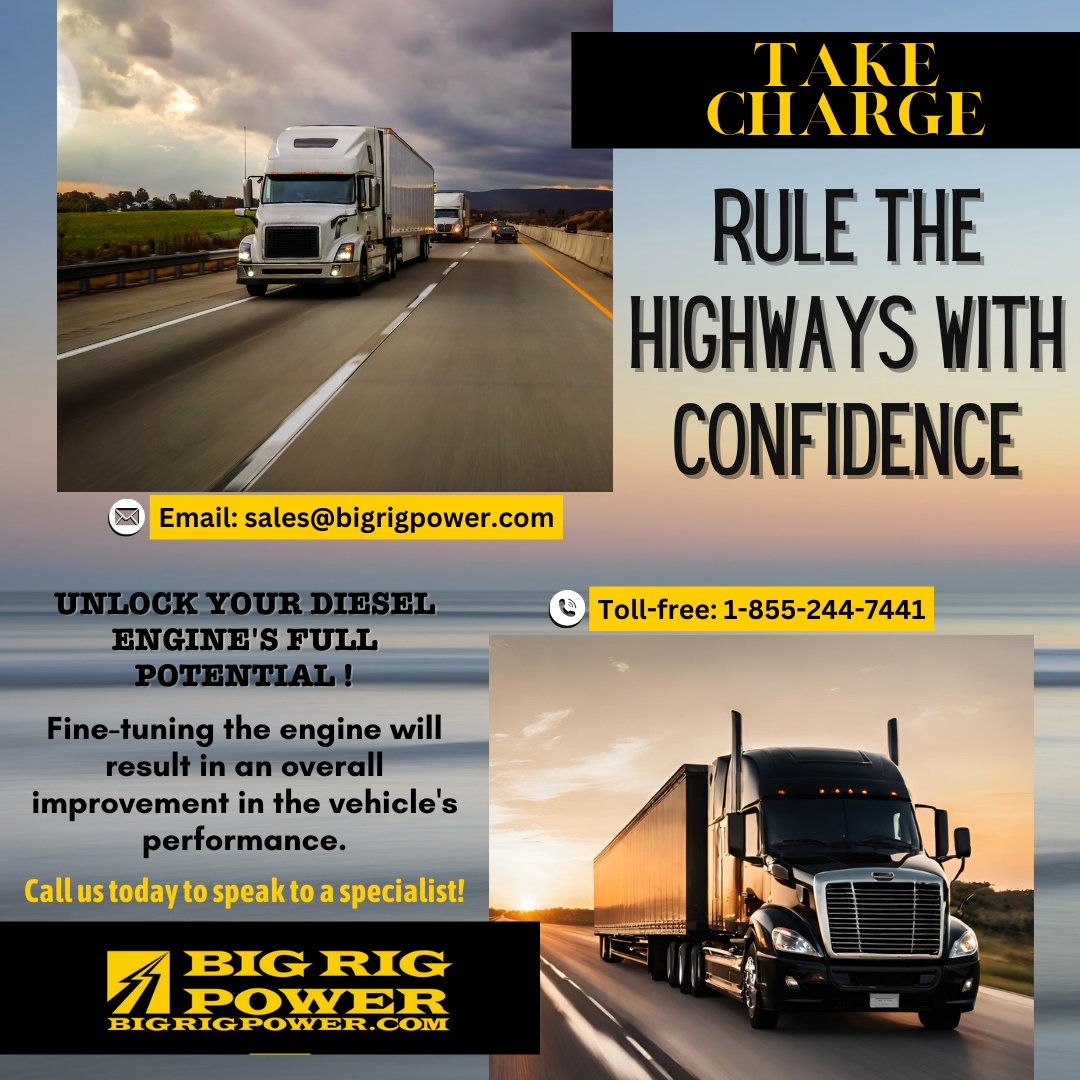BigRigPowerYEG's tweet image. Fine-tuning ⚙️ your diesel engine can unlock phenomenal performance. Own the road; rule the highways! 🌎bigrigpower.com/tuning/perform… #UnlockPotential #EngineTuning #PerformWithConfidence #yeg