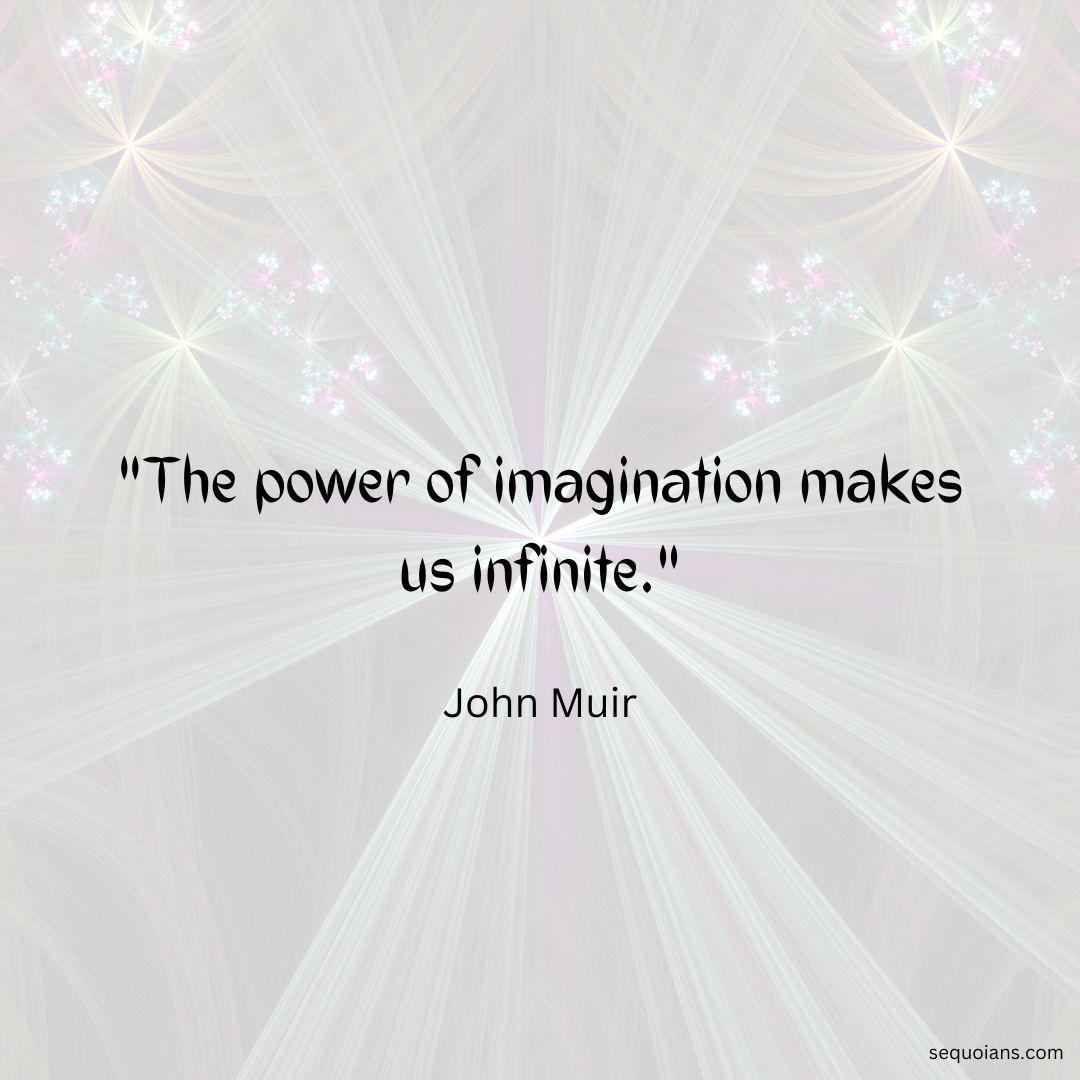 We each possess an infinite capacity for creativity and innovation. Unlock your imagination and explore the boundless possibilities! #Imagination #Infinity #JohnMuir #Naturism sequoians.com