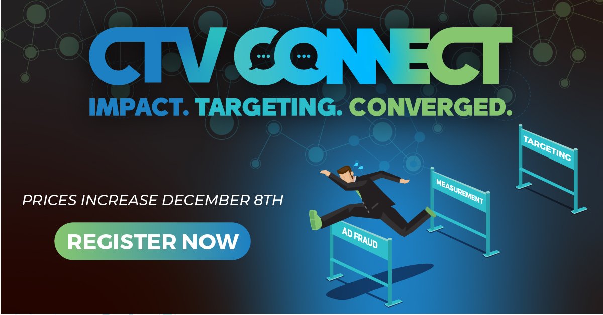 Are you ready to hurdle your CTV advertising challenges? Join the conversation at CTV Connect 2024 on March 13-14, 2024. Claim your pass before prices increases on December 8th! cynopsis.com/events/ctv-con…
