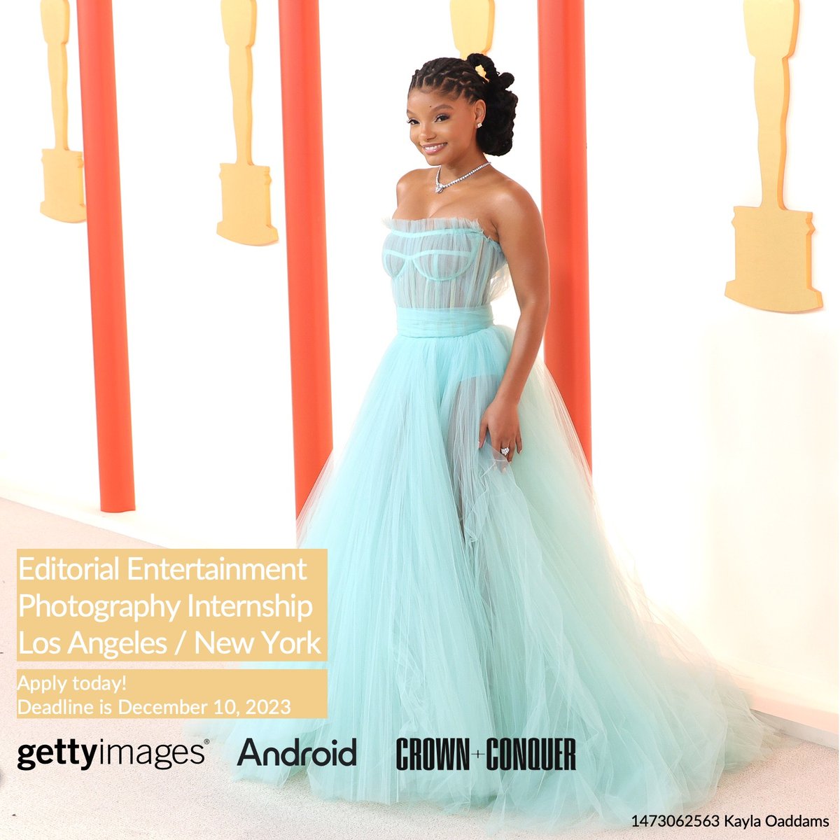 GettyImages's tweet image. Getty Images, @Android and Crown + Conquer are calling all aspiring content creators to apply for our third annual Editorial Entertainment Photography Internship! Building on the program’s goal of empowering and shaping the next generation of talent, we are excited to extend the…