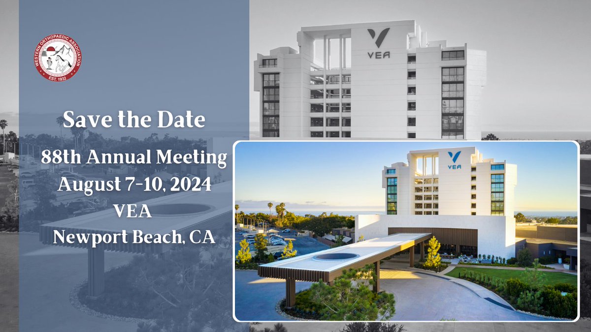 Save the date for our Annual Meeting! This is going to be a terrific meeting with a fantastic program and lots to do. bit.ly/3ROmu8U#WOA2024