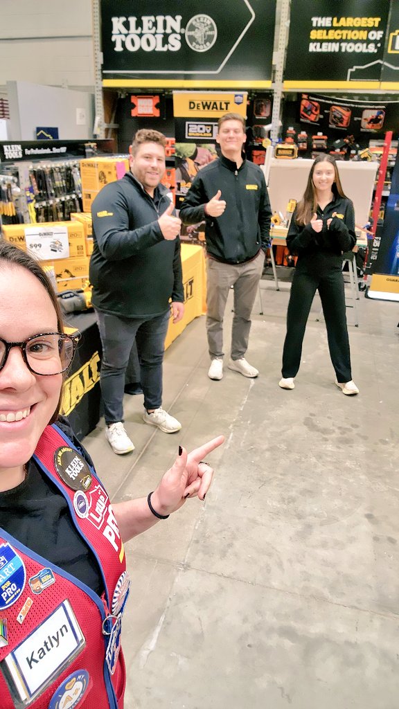 katlynzora's tweet photo. Special thanks to our @DEWALTtough partners! Thank you for setting up a great event here at Store 676! Let's #SellStuff!
@Tony676Williams @steveyoung456 @SarahN_Lowes @RFMTraylor https://t.co/umOOMTwUP5