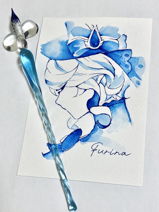 お気に入りのガラスペンでフリーナ楽しかった! 