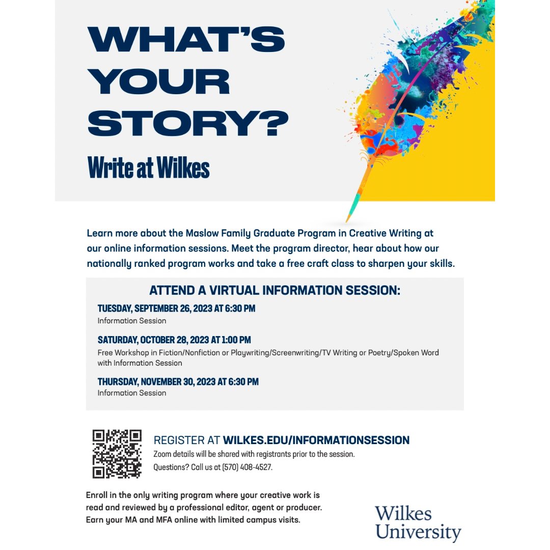 Wilkes University Creative Writing tweet media