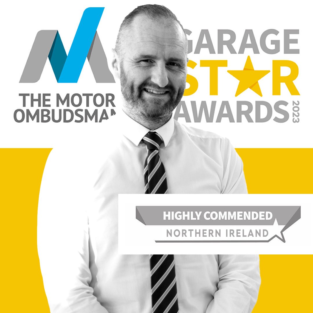 🏆 Congratulations to our Hyundai Sales Manager Graeme Blevins who came runner-up at The Motor Ombudsman Garage Star Awards 2023 - Northern Ireland region.

These awards are judged solely on nominations submitted by customers so thank you to everyone who voted for our Graeme 👏