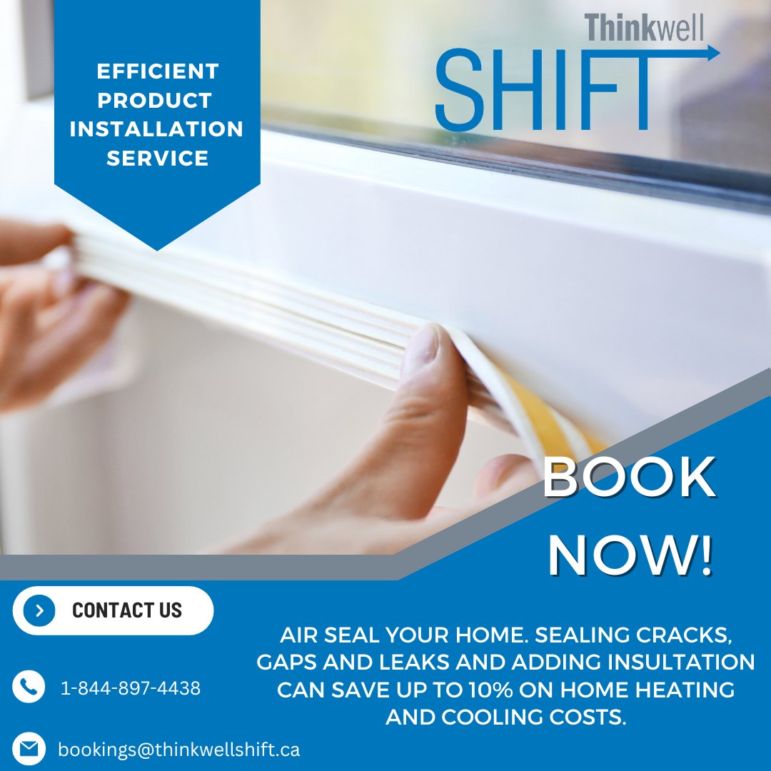ThinkwellShift's tweet image. Did you know that simply sealing your home's cracks, gaps, and leaks can save you up to 10% on heating and cooling costs? 🏡 Don't miss out on these energy savings! Contact us today at 1-844-897-4438 for a free installation and make your home more energy-efficient.
@efficiencyns