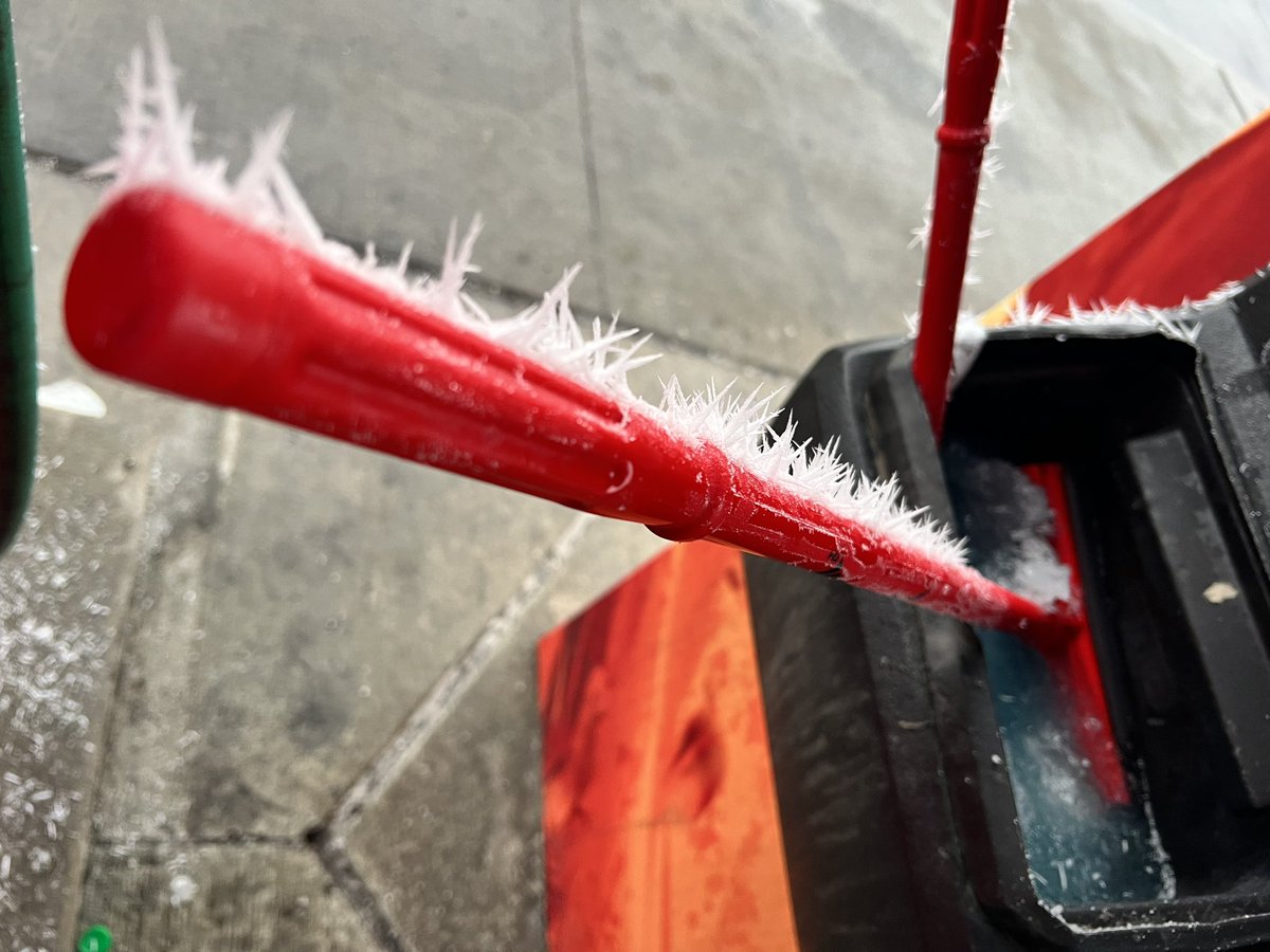 Frost is making everything look dangerous this morning!