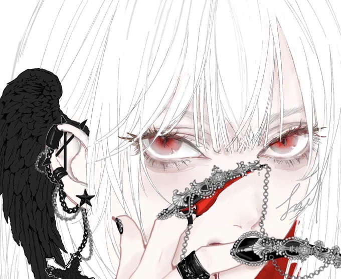 関西コミティアに地雷系のイラスト本出したくて好みの子描いてる