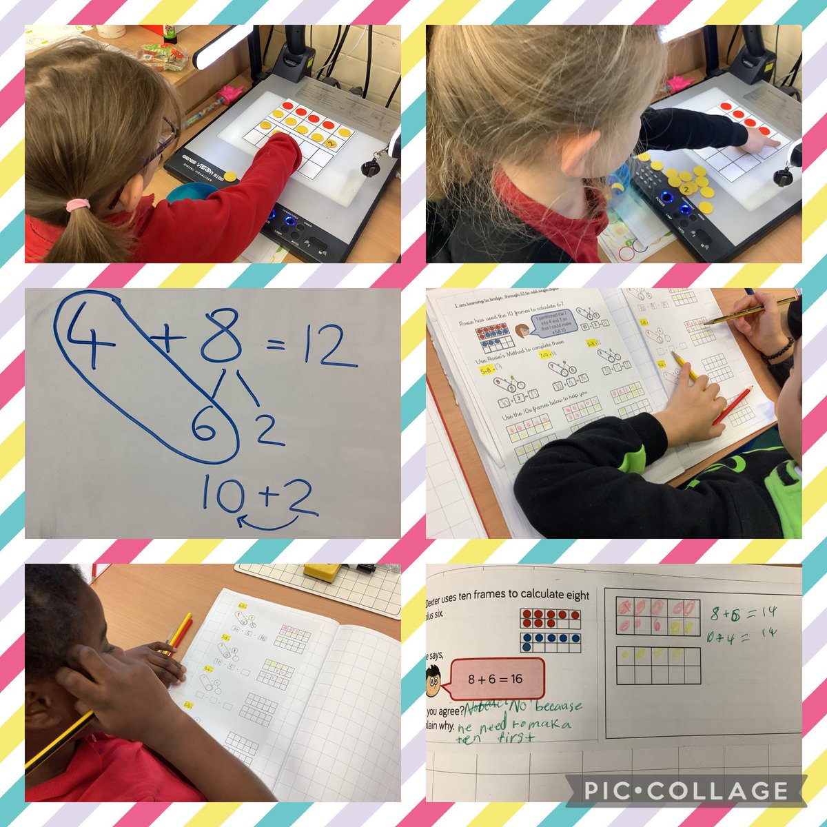 This week we have been adding single digit numbers mentally by using our bonds to and within 10 to support us. We used ten frames and part whole models to help us see the maths <a href="/Miss_Carr_Falla/">Miss Carr</a> <a href="/FallaParkSchool/">Falla Park Community Primary School</a>