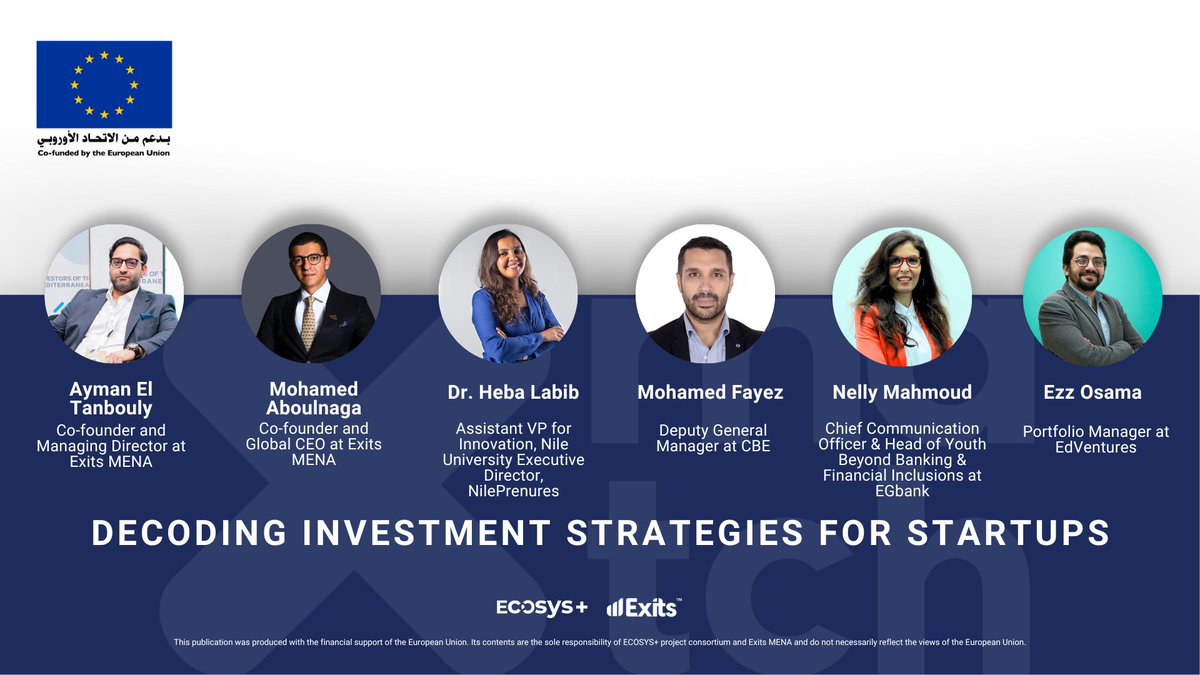 ExitsMENA's tweet photo. 🚀 Unlock the secrets of startup investment! We're thrilled to announce Day 2 of Xmatch Demo Day featuring the panel discussion 'Decoding Investment Strategies for Startups' with industry experts. Don't miss out! 🌟
#Xmatch #Exits #MENA #Ecosys #Startup https://t.co/98FevuTrRa