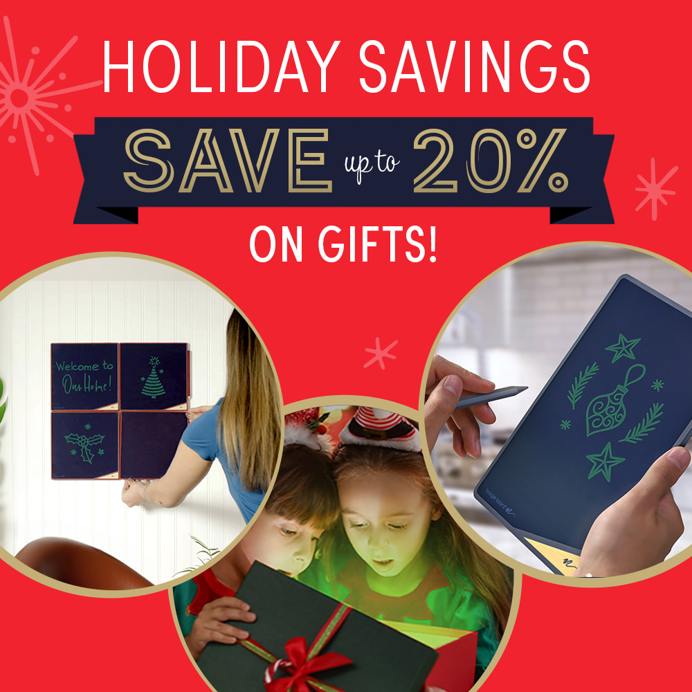 🎁 If you missed Black Friday savings, fear not!  We’re continuing holiday deals on reusable writing essentials for everyone on your “nice” list. Take up to 20% off select gifts for home, work and play.
 myboogieboard.com/sale
#MyBoogieBoard #BoogieBoard #HolidaySavings