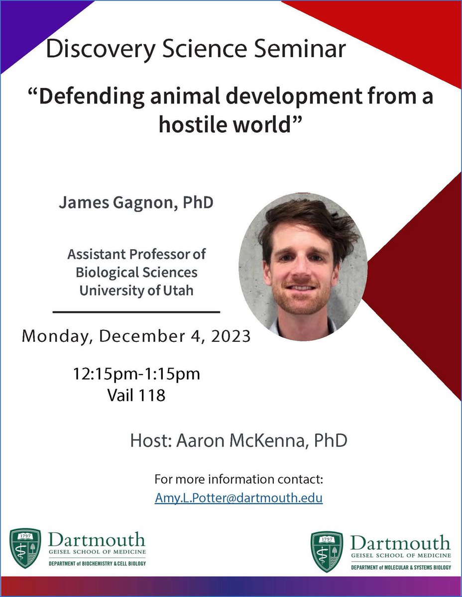 MSBDartmouth (@msbdartmouth) on Twitter photo Join MSB and BCB for the next seminar in the Discovery Science Seminar Series on Monday, December 4 at 12:15pm in Vail 118. <a href="/dartmouth/">Dartmouth 🌲</a> <a href="/GeiselMed/">Geisel School of Medicine at Dartmouth</a> <a href="/DartmouthBCB/">BCBDartmouth</a> <a href="/MCBDartmouth/">Dartmouth MCB Graduate Program</a> <a href="/DartmouthNeuro/">Integrative Neuroscience at Dartmouth (IND)</a> <a href="/QBSdartmouth/">Dartmouth QBS</a> <a href="/UUtah/">University of Utah</a> @james_gagnon Join MSB and BCB for the next seminar in the Discovery Science Seminar Series on Monday, December 4 at 12:15pm in Vail 118. <a href="/dartmouth/">Dartmouth 🌲</a> <a href="/GeiselMed/">Geisel School of Medicine at Dartmouth</a> <a href="/DartmouthBCB/">BCBDartmouth</a> <a href="/MCBDartmouth/">Dartmouth MCB Graduate Program</a> <a href="/DartmouthNeuro/">Integrative Neuroscience at Dartmouth (IND)</a> <a href="/QBSdartmouth/">Dartmouth QBS</a> <a href="/UUtah/">University of Utah</a> @james_gagnon