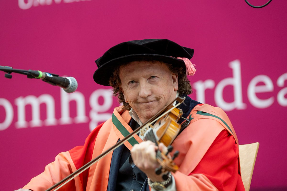 Pictures: Fiddle player Frankie Gavin after receiving his honorary Doctor of Music (DMus) from the University of Galway on 24 November. (Photos: Andrew Downes, Xposure)