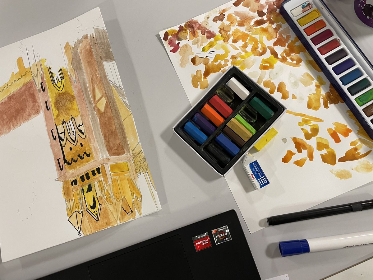 pinccollege's tweet photo. Lots of individualised learning here at the National Museum Cardiff this week - students are creating pieces inspired by chosen artists and responding in a variety of ways. Lots of arty hustle & bustle in the studio! @Museum_Cardiff #neurodiverselearning #SENDart #artispower https://t.co/xDyz1hc39q