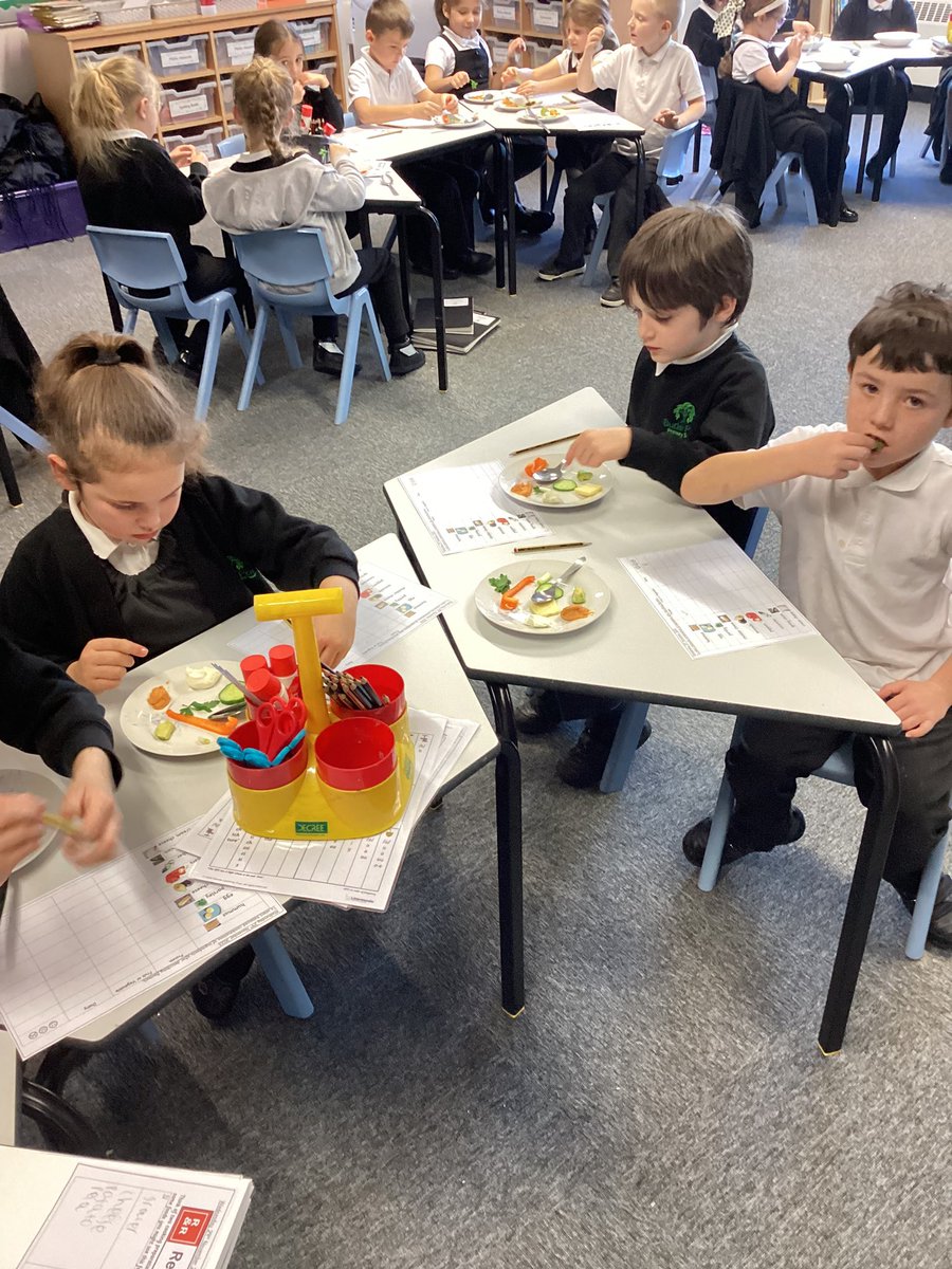 Year 2 enjoyed tasting a range of proteins, dairy and vegetables in preparation for making their healthy wraps next week. #DT #healthyfood