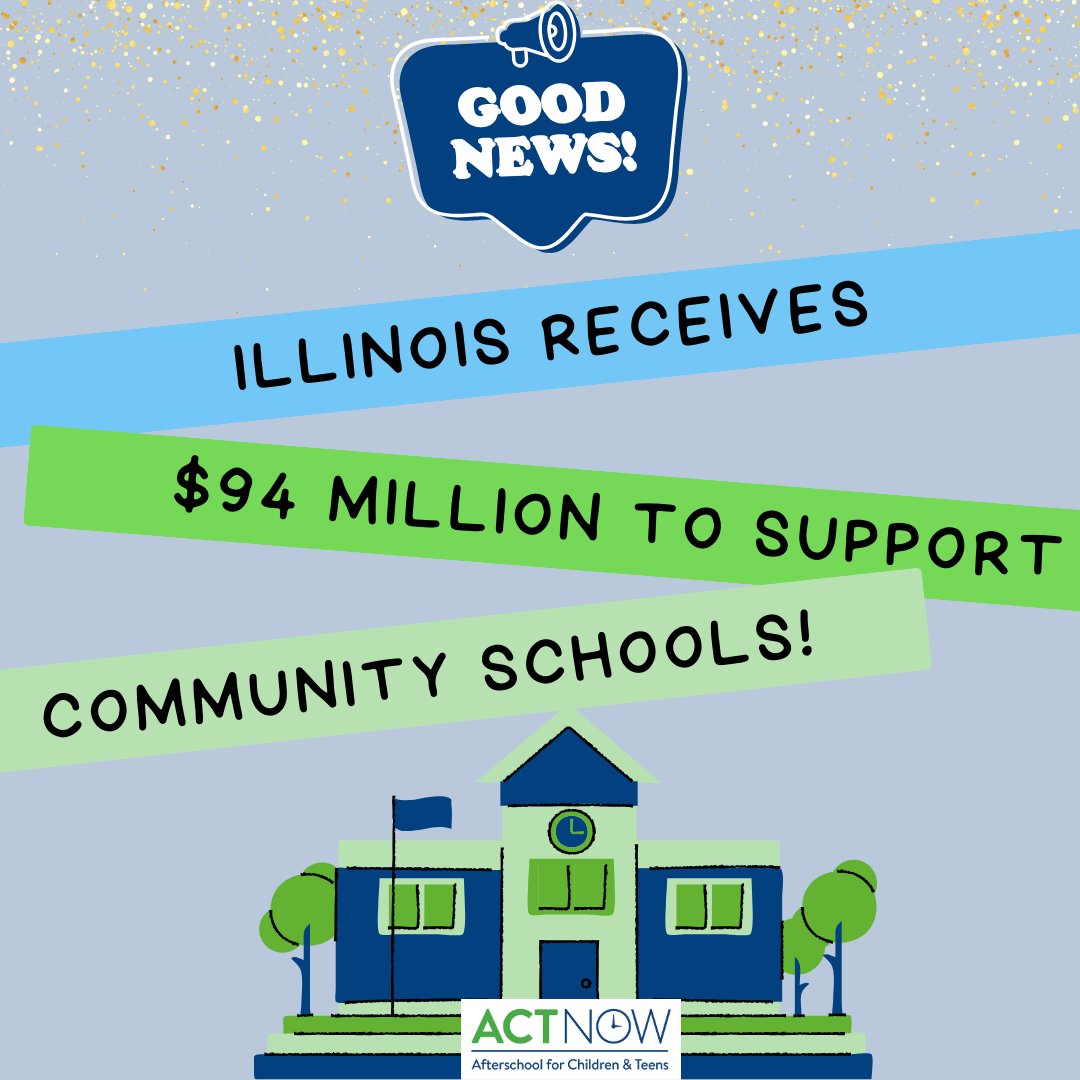 We are thrilled to share that yesterday, on NOV. 28, the United States Department of Education announced that ACT Now was awarded two federal grants to support the initiation and expansion of Full-Service Community Schools in IL!