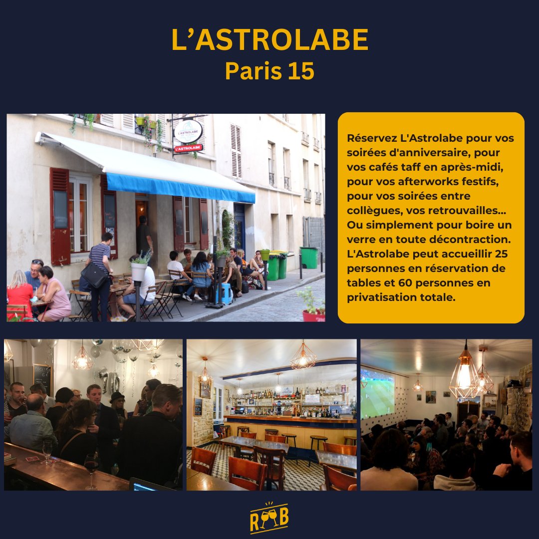 Retrouvez l'Astrolabe dès à présent sur RUB !  ✨
 ↪️ reserverunbar.fr/lieu/970/l-ast…

-

 #barparis #bar #paris #sortieparis #anniversaire #evjf #evg #evenement