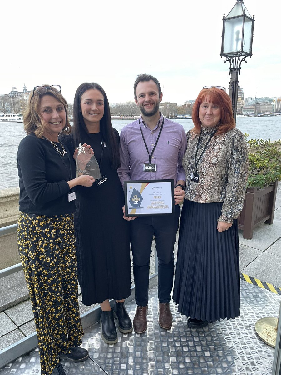 Katie Jenkins (@katiejenkinss) on Twitter photo Thrombosis UK VTE award winners for Enhancing Patient and Carer Experience about VTE prevention🩸🎉 #PharmacistLedService <a href="/ThrombosisUK/">Thrombosis UK</a> <a href="/CwmTafMorgannwg/">Cwm Taf Morgannwg University Health Board</a> <a href="/SueWooller/">Sue Wooller</a> <a href="/KathrynHowPharm/">Kathryn Howard</a> @Hannahwilton79 @Pauldmears Thrombosis UK VTE award winners for Enhancing Patient and Carer Experience about VTE prevention🩸🎉 #PharmacistLedService <a href="/ThrombosisUK/">Thrombosis UK</a> <a href="/CwmTafMorgannwg/">Cwm Taf Morgannwg University Health Board</a> <a href="/SueWooller/">Sue Wooller</a> <a href="/KathrynHowPharm/">Kathryn Howard</a> @Hannahwilton79 @Pauldmears