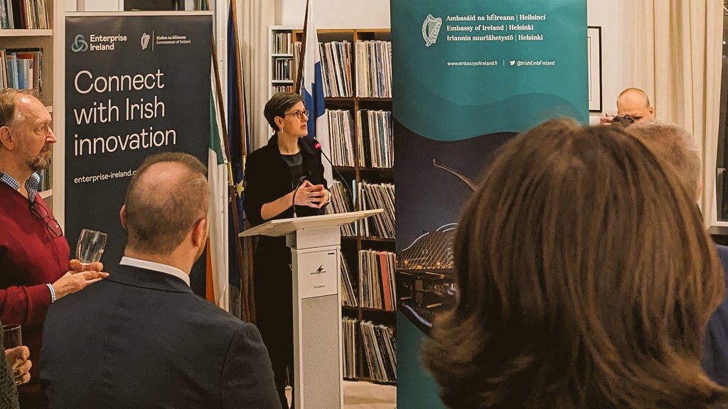 A Irish welcome to Helsinki, thanks to <a href="/Entirl/">Enterprise Ireland</a>  💚💚💚

#slush2023 begins