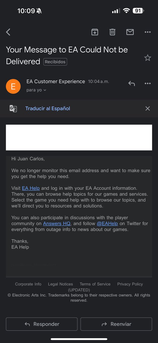 piojotech's tweet photo. @EAHelp más de 10 incidencias intentando que me devuelvan mis monedas por que nunca me dieron al jugador que compré hace más de 1 mes, hoy recibí un correo donde mi cuenta ya no la monitorean y me percaté que me metieron ban, razón?? ninguna. Espero por aquí me solucionen. @EA https://t.co/5T6CdaRMKC