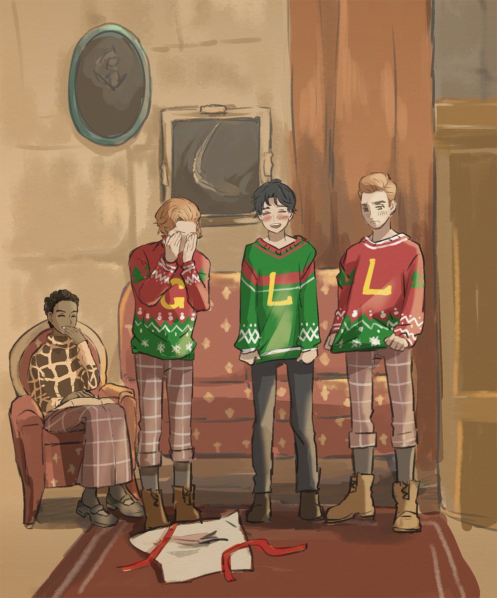 ' Christmas gifts from Mrs. Weasley. '

#NatsaiOnai #GarrethWeasley #LeanderPrewett
