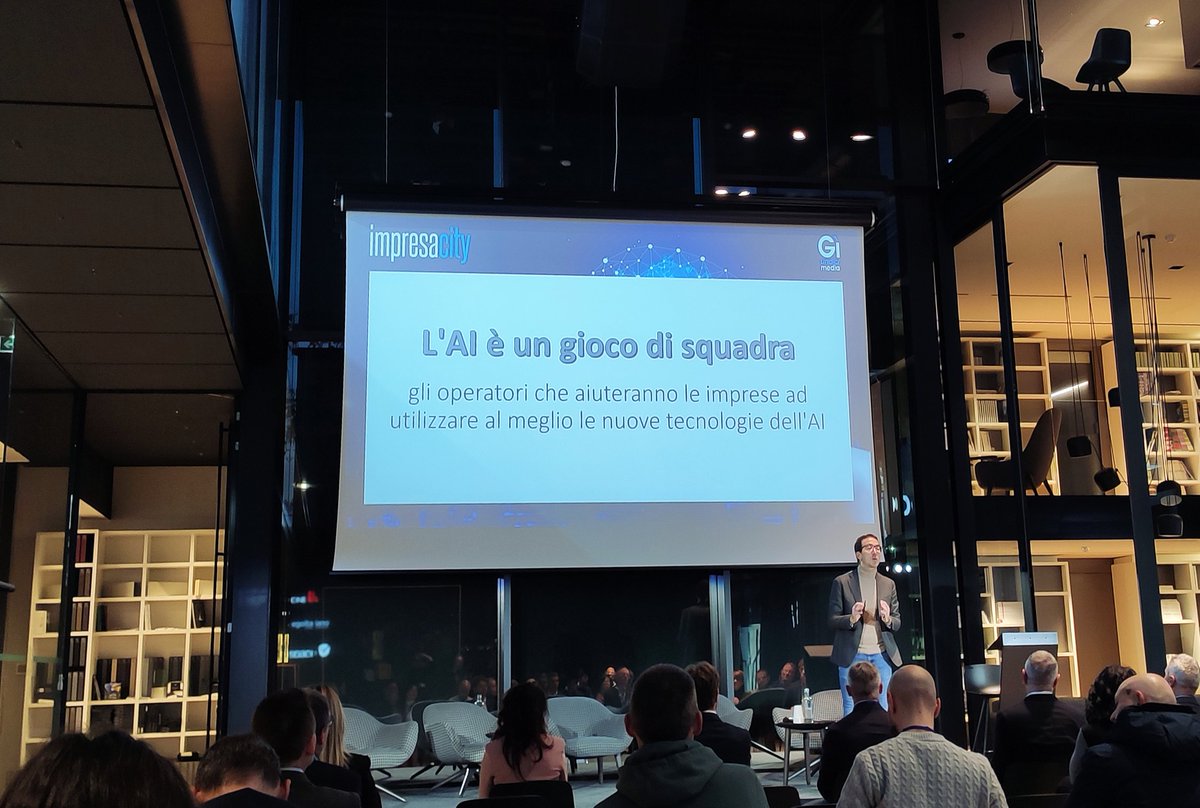 se l'#AI è un gioco di squadra: ne parla <a href="/MarcoLorux/">Marco Maria Lorusso</a> all' evento #Aisulserio #GenAI <a href="/channelcity/">channelcity.it</a>