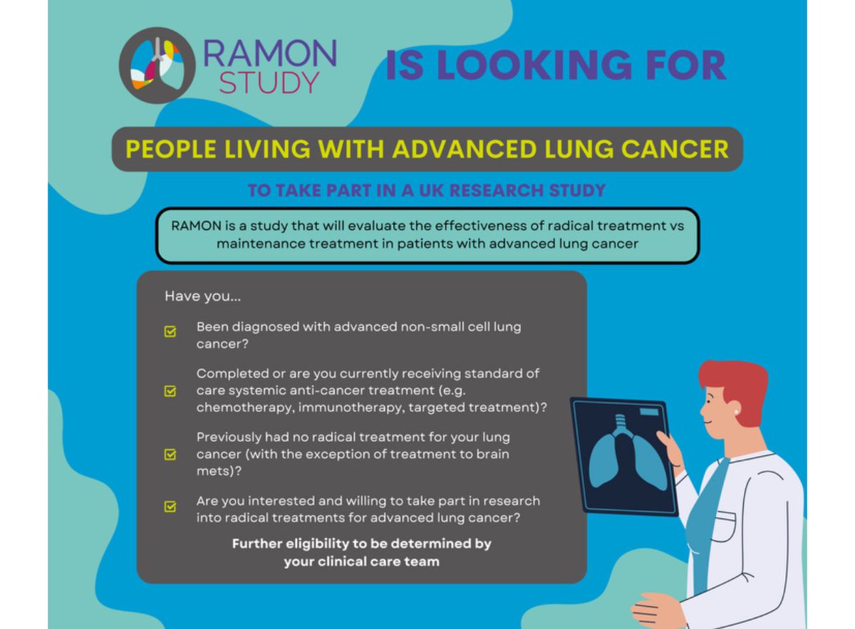 Did you know “RAMON is open in a number of UK hospitals, to find out if your local hospital is taking part go to isrctn.com/ISRCTN11613852 or contact the study team to find out more:
Email: ramon.study@bristol.ac.uk
Phone: 01174550105
Follow <a href="/ramon_study/">RAMON Study</a>