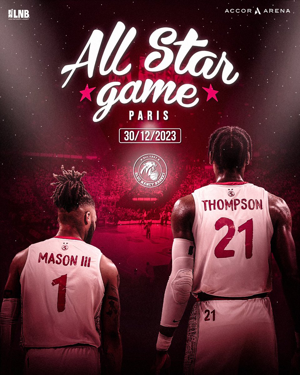 SLUCbasketNancy's tweet photo. 🌟 All Star Game 🌟

Frank et Shevon sont sélectionnés dans le 5 Majeur "Monde" pour participer au prochain All Star Game ! 😍

2 Nancéiens dans la 5 Majeur ... 🔥🔥🔥🔥

Bravo les gars !

#GoSLUC #ASG2023. https://t.co/mQxAKdGtSs