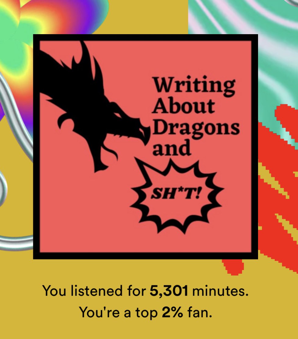 Thanks @TheTreavor, @erinmevans, @BDaveWalters, and @AboutDragons for being my constant companions over the course of this year. It’s been a weird one for sure, but y’all made it just a little bit brighter.