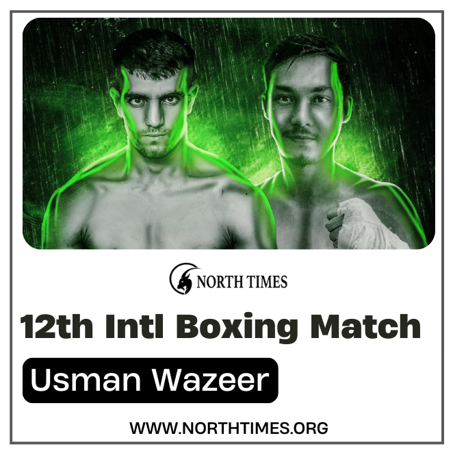 NorthTimes99's tweet photo. 🥊 Usman Wazeer, representing Pakistan in his 12th international professional boxing match in Thailand tomorrow at 3 PM Pakistani time, on November 30, 2023. Let's unite in support🇵🇰🌟 
.
.
.
.
#UsmanWazeer #PakistaniPride #BoxingGlory #TeamWazeer https://t.co/dQGgBakbt5