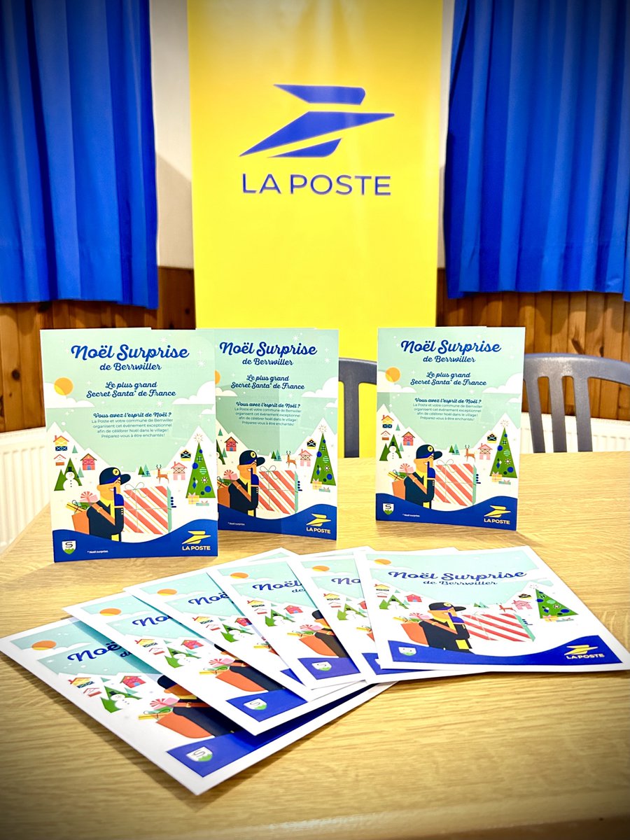 #Alsace | Le plus grand #SecretSanta de 🇫🇷 est organisé à #Berrwiller ! 🎄🎆
Les habitants sont invités à déposer un petit cadeau dans leur boite aux lettres et c'est le #facteur, notre Père Noël, qui collectera et redistribuera tous les cadeaux aléatoirement 🎅
#Proximité #Noël