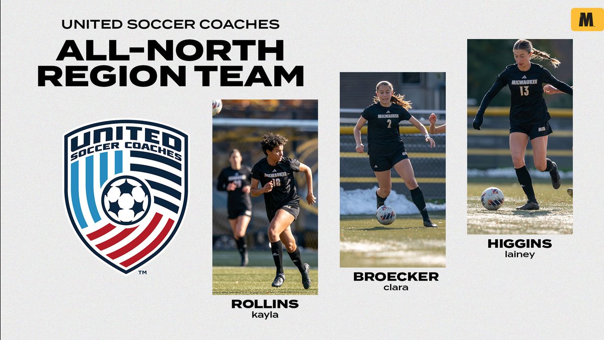 Some BIG TIME honors from @UnitedCoaches were announced yesterday for some BIG TIME players! Congrats to: 🔸Kayla Rollins - First Team 🔸Clara Broecker - Second Team 🔸Lainey Higgins - Third Team Milwaukee Women’s Soccer Lands Three On All-Region Teams mkepanthers.com/news/2023/11/2…