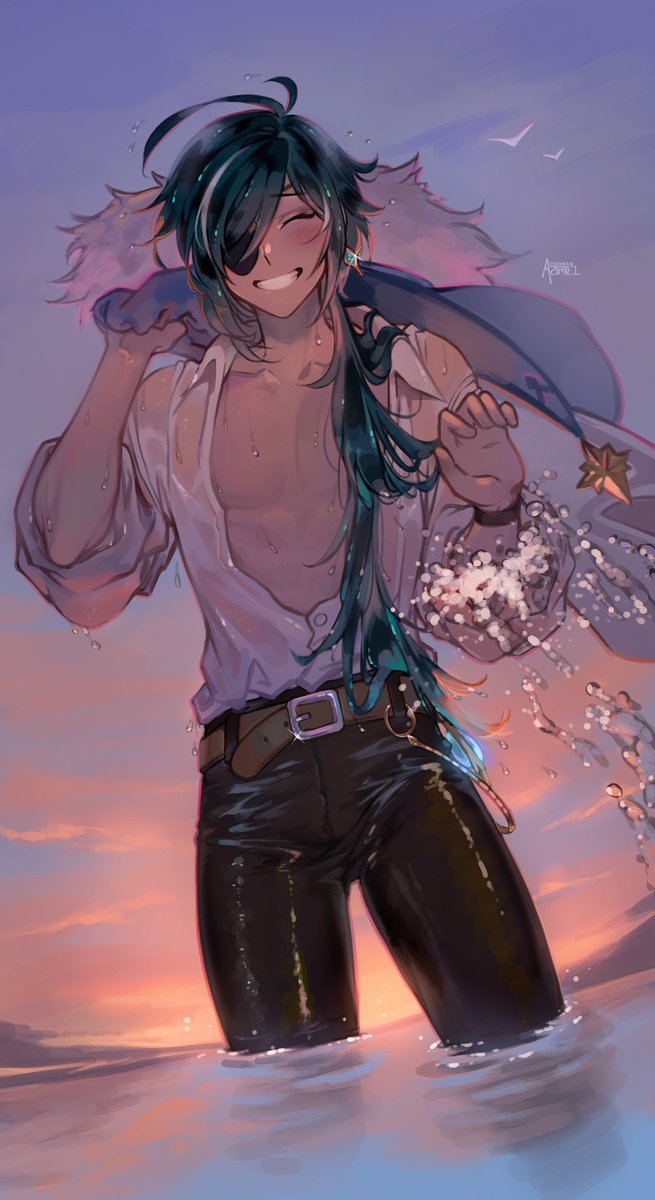 starbights's tweet photo. happy birthday Kaeya!!!

i love him happy<3
#Kaeya #GenshinImpact #Genshin #fanart https://t.co/ZfU0wwhI1x