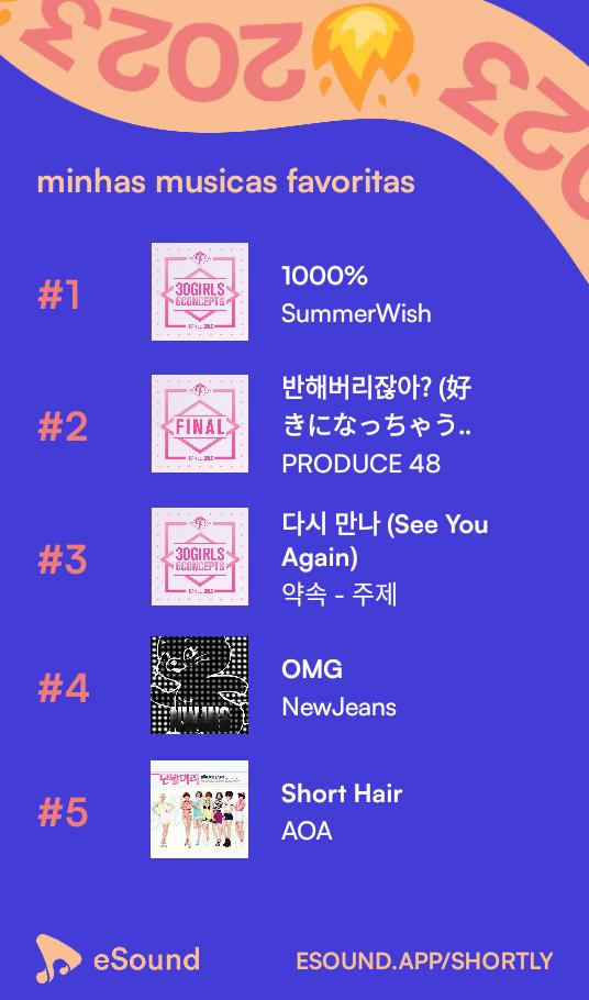 myahyahh's tweet photo. Produce48 on top!
eSound Shortly 2023 está aqui. #eSoundShortly https://t.co/bT2SU44qeR