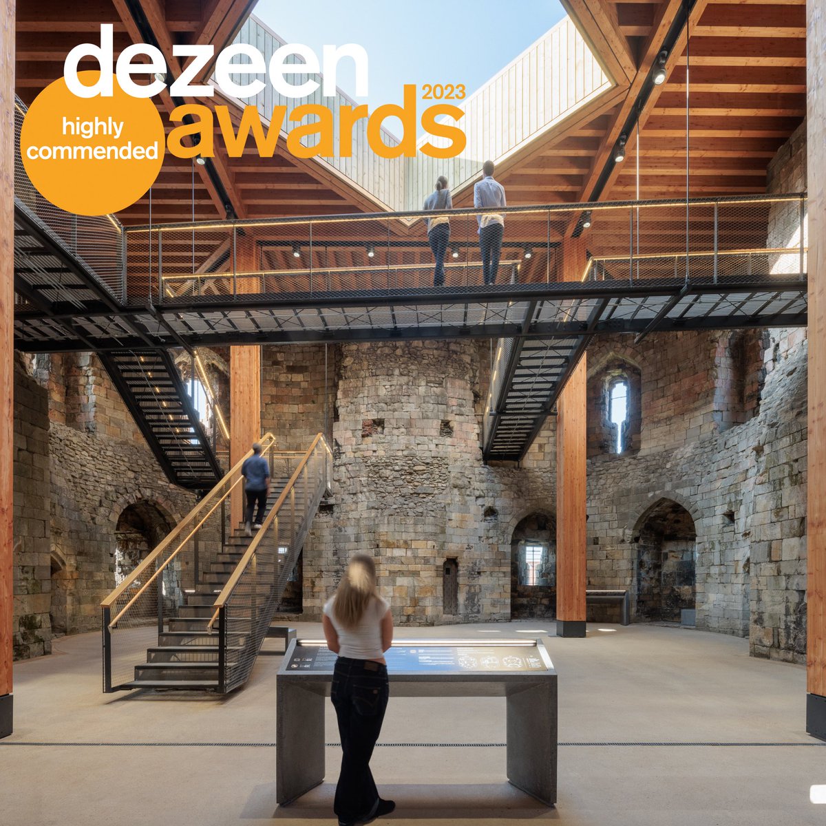 Clifford’s Tower designed for @EnglishHeritage with @martinashleyarc @ramboll_uk and constructed by @simpsonyorkltd highly commended in @dezeenawards