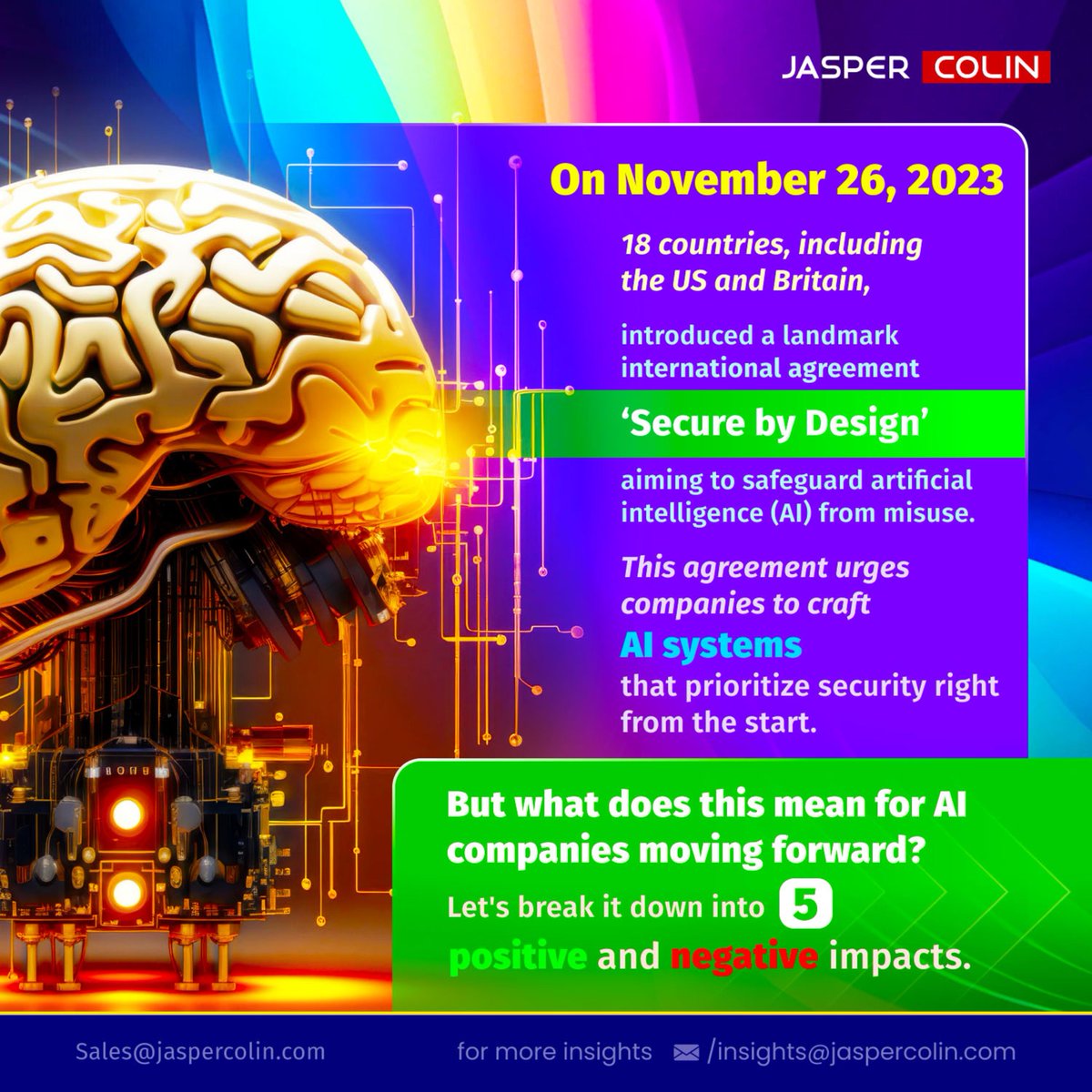 jaspercolin_res's tweet photo. 18 countries, including the US and Britain, just introduced a groundbreaking international agreement to safeguard Artificial Intelligence from misuse
#Jaspercolin #AISafeguards #TechInnovation #globalcollaboration #regulatoryintelligence #artificialintelligence #AISafetySummit https://t.co/vIkCnY0Fqs