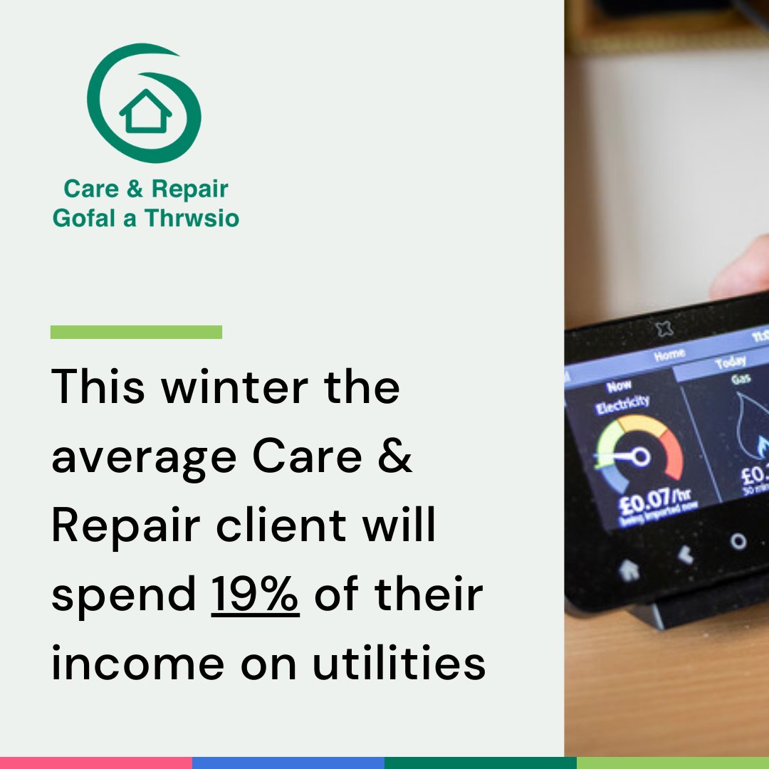 Today we launch our new report showing that older people in Wales could fall deeper into fuel poverty this winter. Wales needs long-term solutions to cut bills and improve the thermal efficiency of homes. Read our research: careandrepair.org.uk/winter-report/ #FuelPovertyAwarenessDay