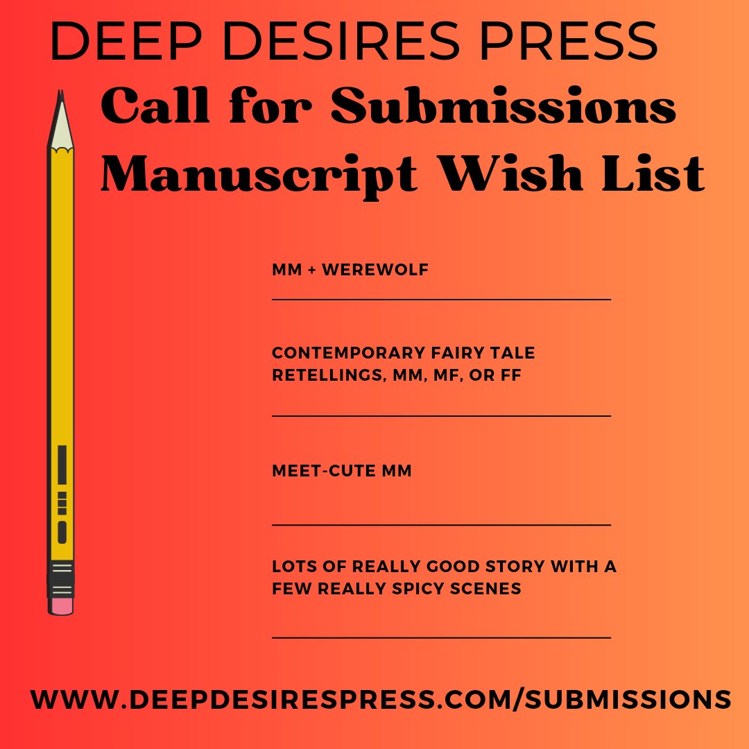 We’re looking for great books! Think your book is a good fit for us? We’d love to see it!

#publisherwishlist #callforsubmissions