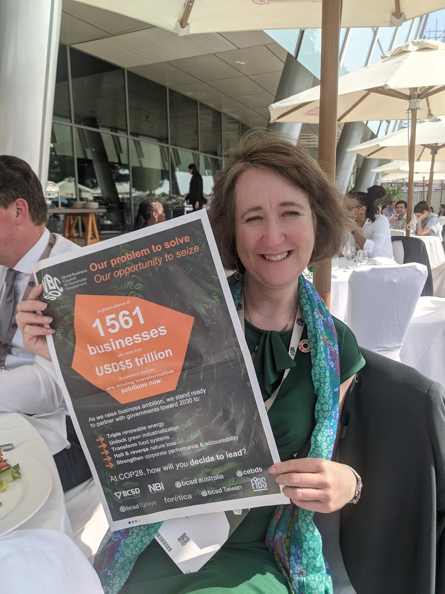 Delighted <a href="/wbcsd/">gj</a> has launched ambitious #COP28 action agenda backing strong response to #GlobalStocktake

⚡ Triple Renewable Energy
❇ Unlock Green Industrialization Transitions
🍎 Transform Food Systems
🌿 Halt &amp; Reverse Nature Loss

wbcsd.org/Overview/News-…