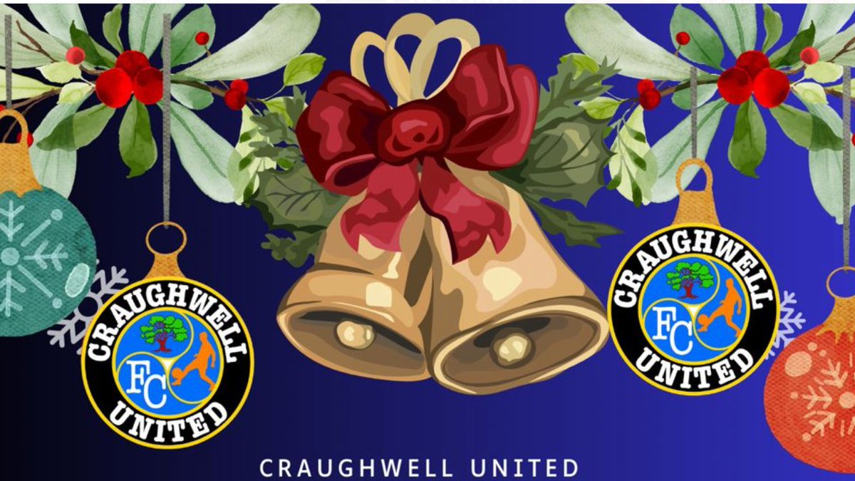 🎅 CUFC Cʜʀɪsᴛᴍᴀs Pʀɪᴢᴇ Dʀᴀᴡ ☃️
Craughwell United are delighted to announce their 2023 Christmas Prize Draw. The proceeds of this key fundraiser will go toward much-needed club facilities. 
idonate.ie/raffle/CUFCXma…