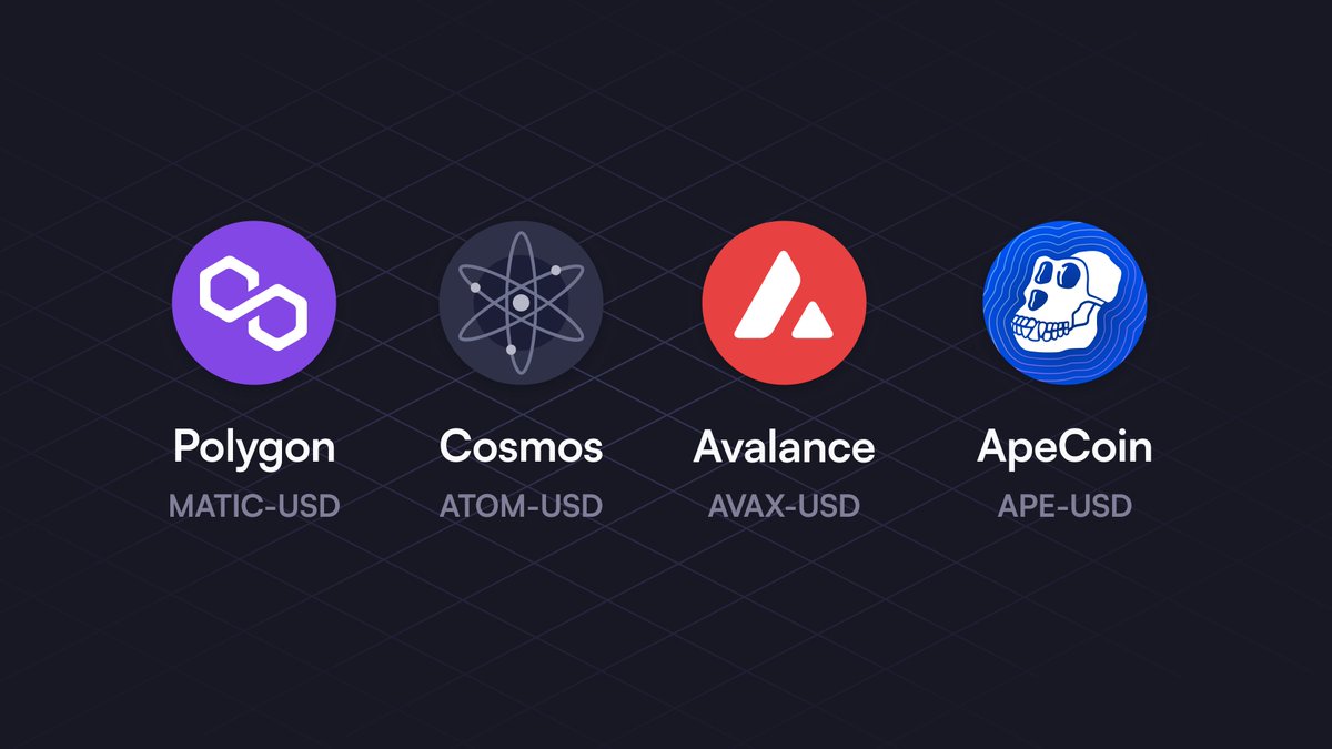 Four new markets just went live on dYdX Chain! 🎉🥳

You can trade them now at dydx.trade