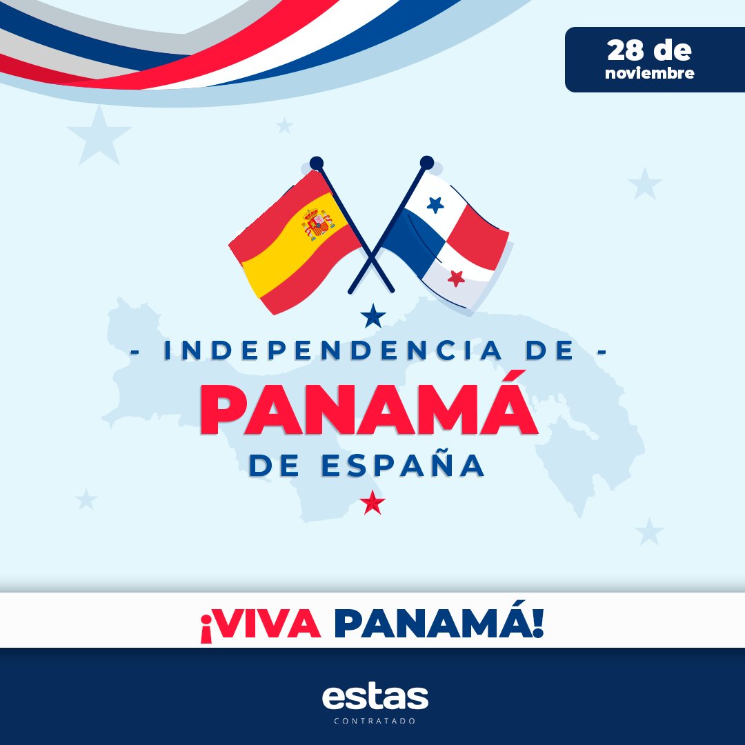 Celebramos con orgullo el Bicentenario de nuestra Independencia de España. 

⏩Noviembre 1821 - 2023

¡Viva Panamá! 🇵🇦