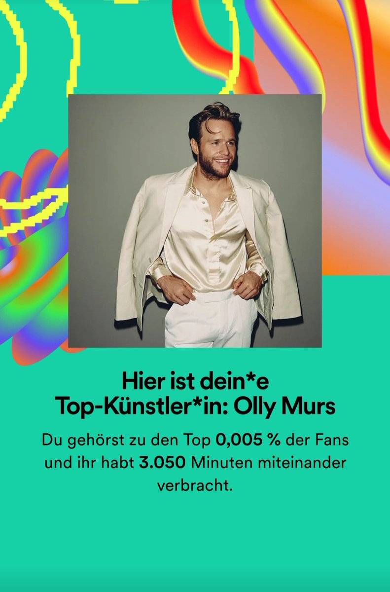 Hmmmm 🤔 Do I love <a href="/ollymurs/">Olly Murs</a> ? Just a little bit 😜😘 #ollymurs #SpotifyWrapped