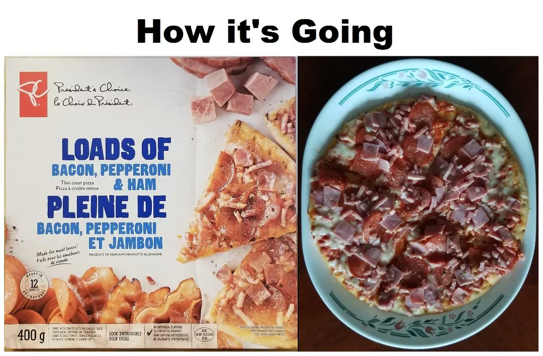 Nestlé Canada decided to pull the plug on Delissio Pizzas in Canada, but I found a replacement that's cheaper, has more toppings, & less crust, so it's better for you. The President's Choice 'Loads of' pizzas are delicious. 🙂❤🇨🇦🍕 #RealAtlanticSuperstore #PresidentsChoice