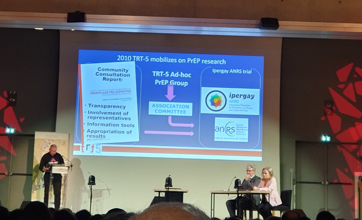 Great talk today at the #Pasteur Institute by Hugues Fisher from #Actup Paris on the critical role of community in #HIV research at the '40 years of HIV science' meeting