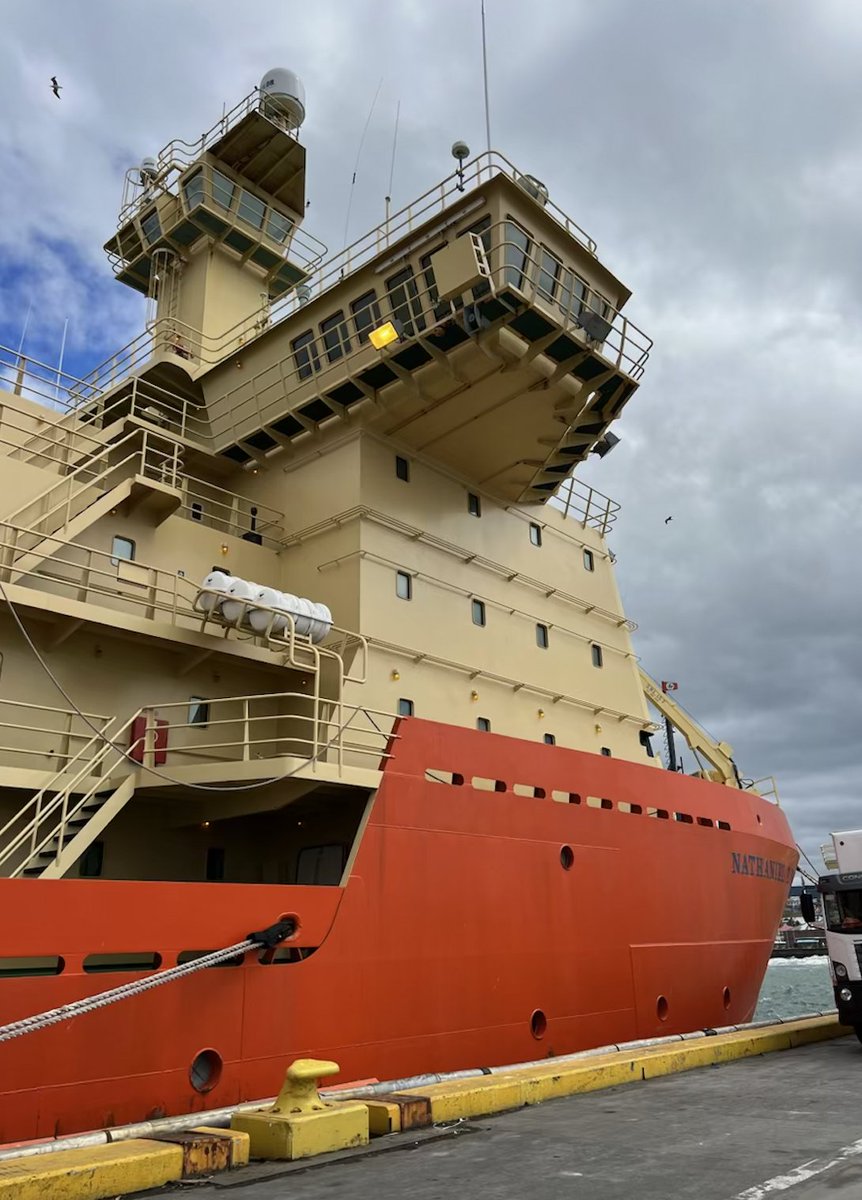 Excited for today's departure of the R/V Nathaniel B Palmer for US @geotraces @NSF funded cruise GP17-ANT to the Amundsen Sea. @USFCMS @USFResearch graduate student Hannah Hunt is on board! We'll be doing all sorts of cool science on trace metals (Fe, Zn, Cd, Co, Mn, Ni, Pb)!