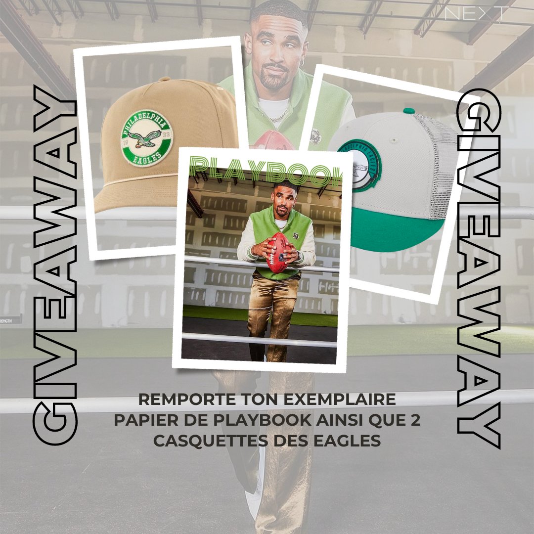 dunkiin_fr's tweet photo. Pour le 6ème numéro de #PLAYBOOK consacré aux Eagles, remporte ton exemplaire papier ainsi que le bonnet sur la photo de la marque '47 et New Era !    

Pour cela : 
- RT ce tweet   
- Follow @dunkiin_fr
- 💚 ce post   
 Bonus : invite quelqu'un en commentaire 
 TAS : 27/12 à 19h https://t.co/eHNk5jrIa2