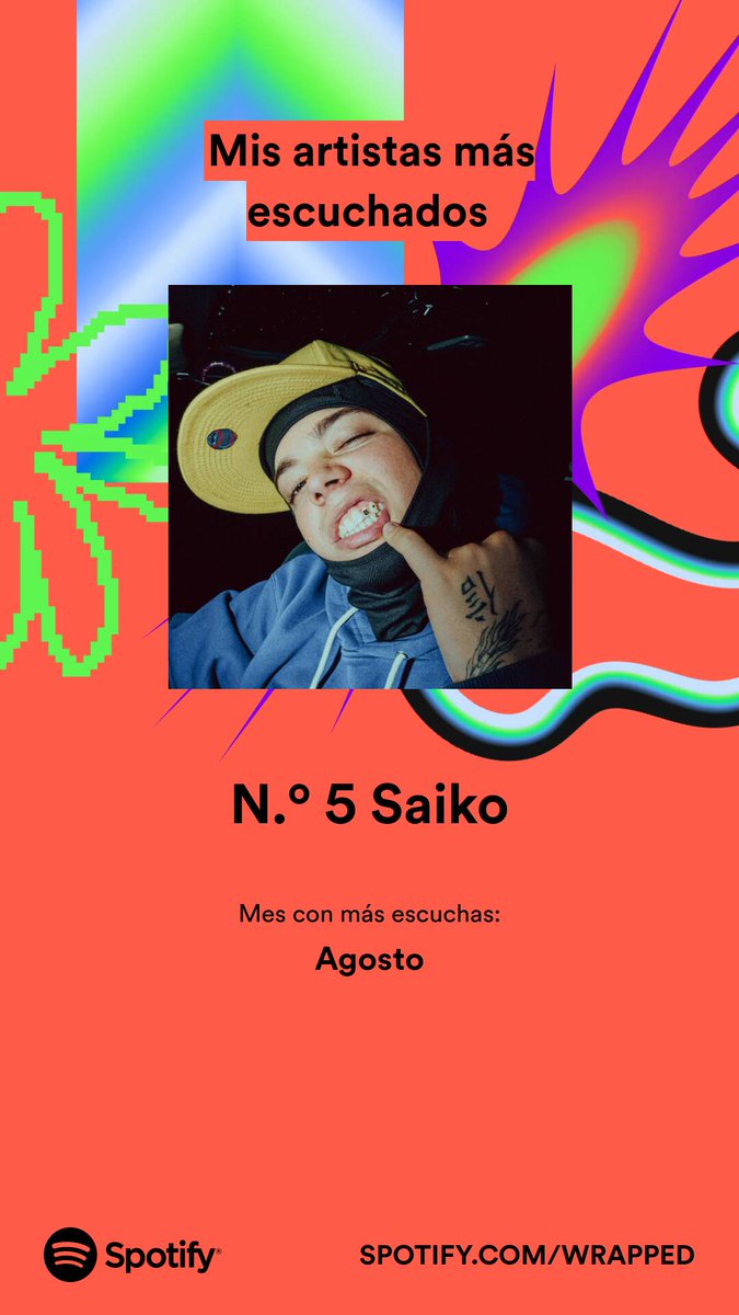 Mi niño <a href="/saikobeibe/">SAIKO</a> llevo quemándolo desde abril (antes solo polaris y tuenti remix tbh xd) pero me gusta que haya entrado en el top uwu