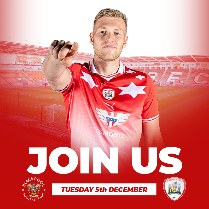 BarnsleyFC's tweet photo. 🏖️ We head to the seaside next! 

🎟️ On sale to Season Ticket Holders now
👊 General sale from 9am tomorrow